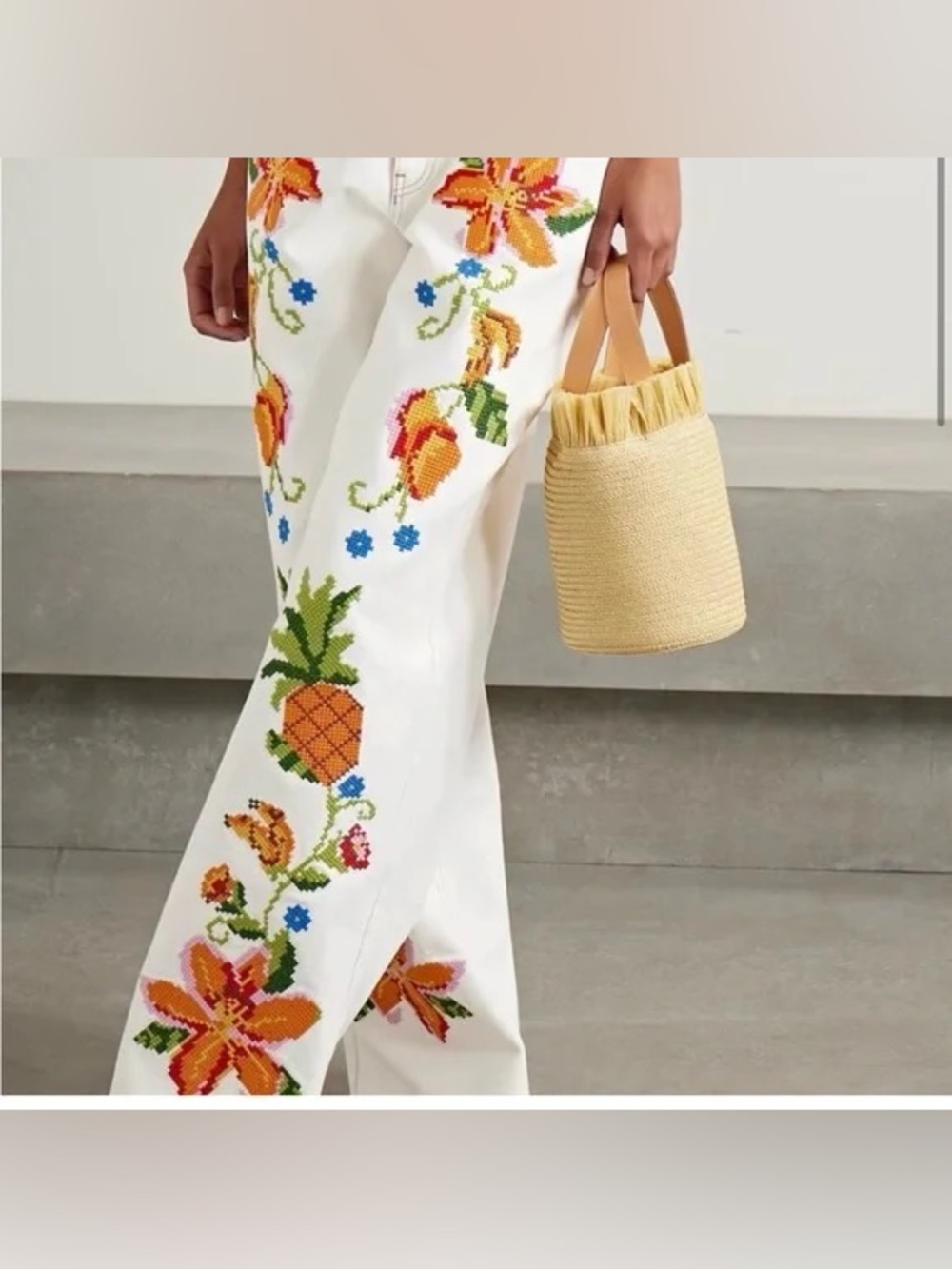 Farm Rio Embroidered Pants - Picture 11 of 14